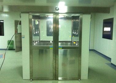 Three Side Blowing Stainless Steel Farmasi Cleanroom Sistem Air Shower 380V 60HZ