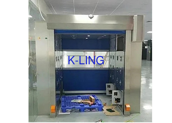 Terowongan Pancuran Udara Stainless Steel Dengan Pintu Otomatis Bebas Tangan Higienis