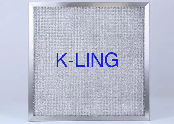 Filter Udara Panel Lipit Tahan Suhu Tinggi Tahan 300 Derajat Celcius