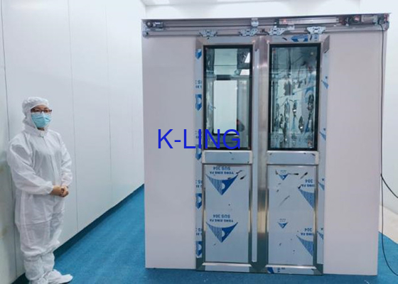 GMP 380V SS Clean Room Air Shower System Dengan Centrifugal Fan CE Sertifikasi