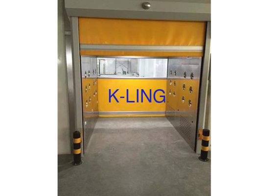 Scroll Shutter Doors Air Shower Tunnel Dengan Kabinet Stainless Steel Dan Filter HEPA