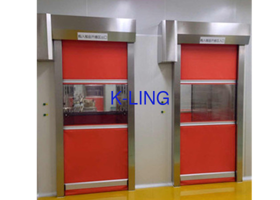 Full Automatic Cleanroom Air Shower Tunnel Rolling Shutter Door Untuk Pengiriman Barang